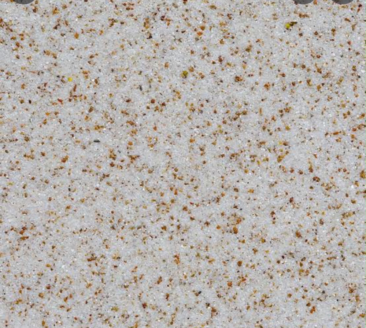 Close-up of granite chip wall finish