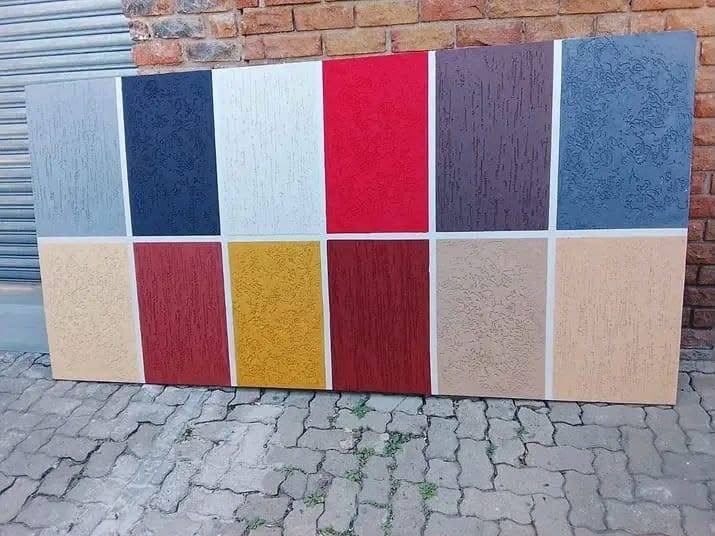 Gamazine colour and texture sample board